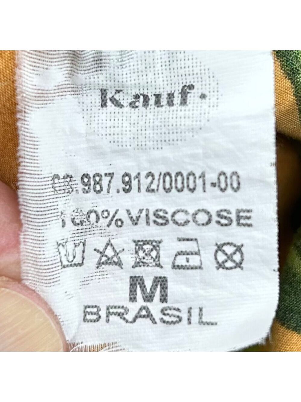 Kauf Mustard Yellow Tropical Sexy Viscose Sundress Size M - Picture 13 of 14